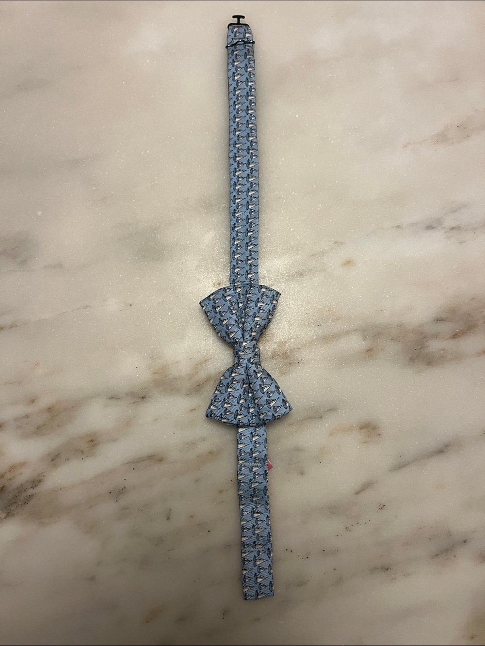 Vineyard Vines Light Blue Patterned Bow Headband